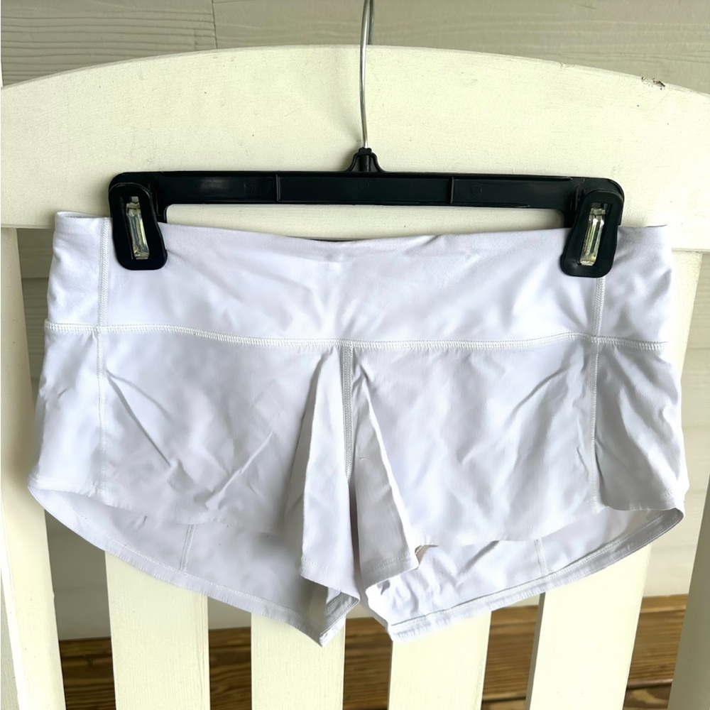 Women's White Athletic Shorts